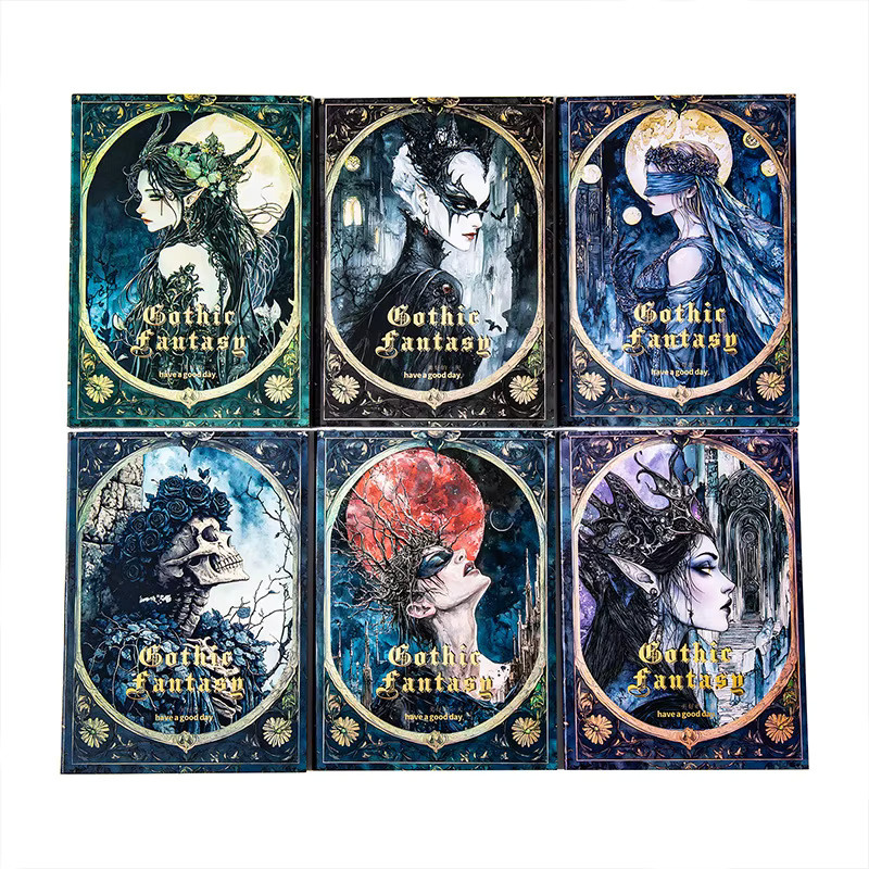 Gothic Fantasy Series Scrapbook Papier Set mit Dark Theme Hintergrundmaterial für Collage und Dekoration, 30 Blatt, Multicolour - Bild 2