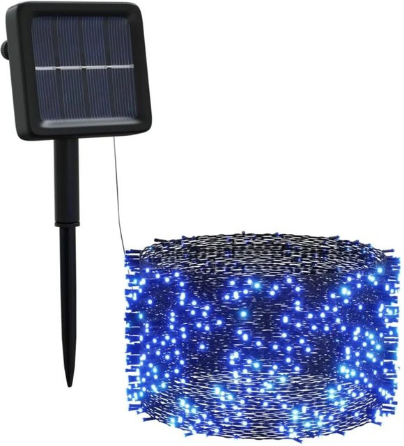 vidaXL Solar-Lichterketten Set mit 5 Stück, 1000 LED Blau, für Innen und Außen mit Dämmerungssensor - Bild 1