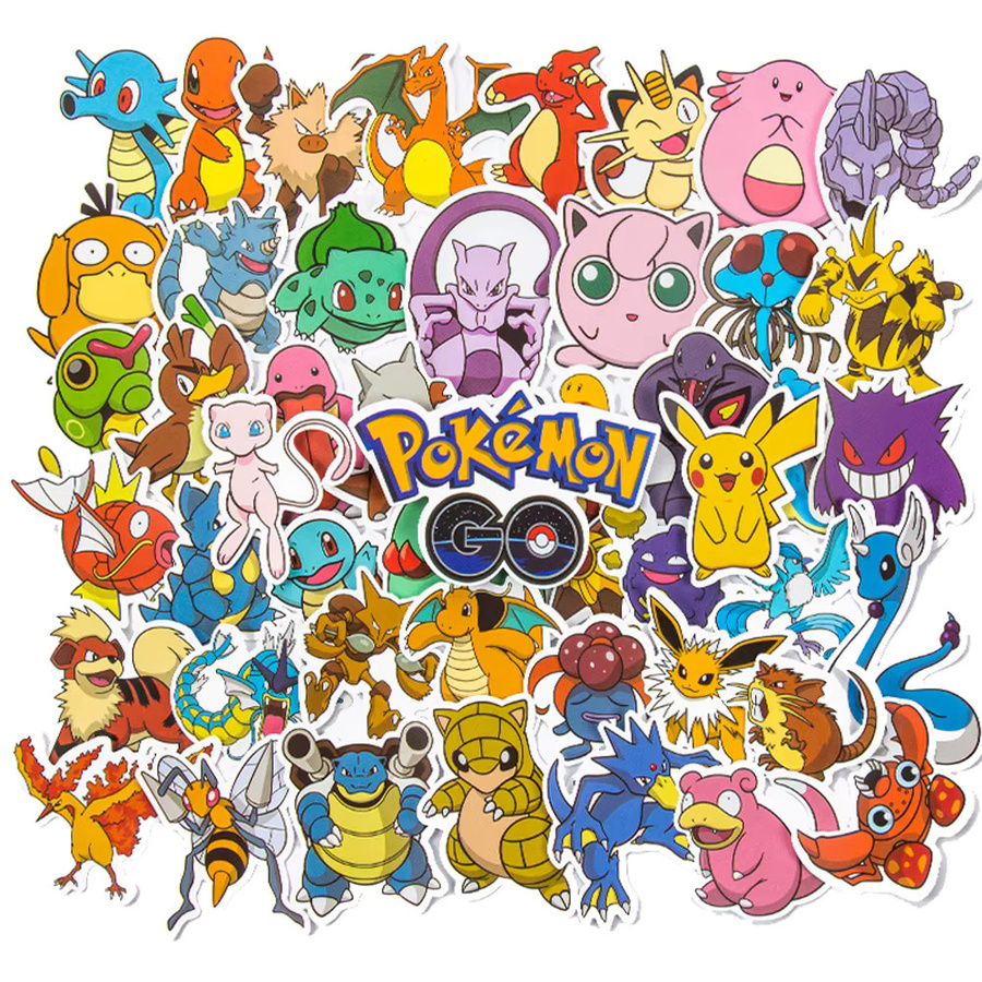 TAKARA TOMY Pokémon Pikachu Gengar Aufkleber, Bunt / Mehrfarbig - Bild 2