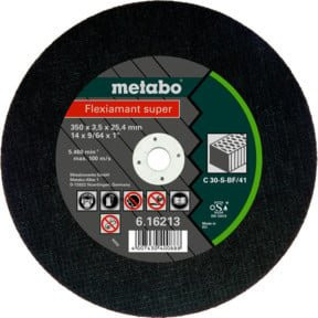 Metabo Flexiamant super Trennscheibe gerade für Stein und Metall, Farbe: Schwarz, Durchmesser: 300 mm, Breite: 3 mm, Bohrung: 25,4 mm, 10er Packung - Bild 1