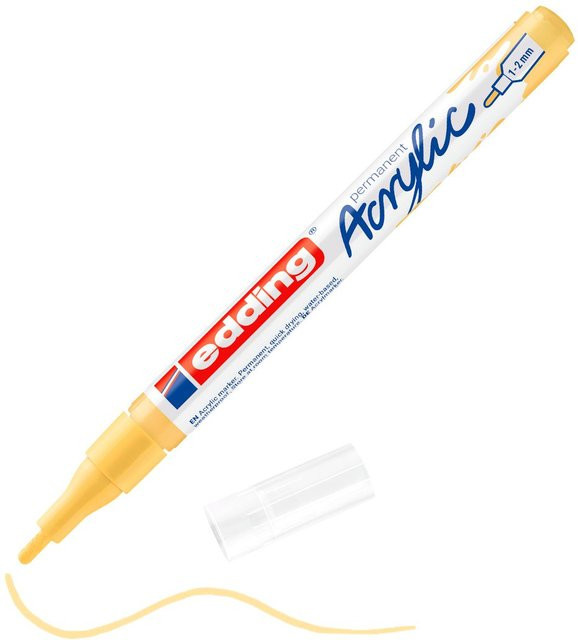 edding 5300 Acrylmarker Fein in Pastell-Gelb - Bild 1
