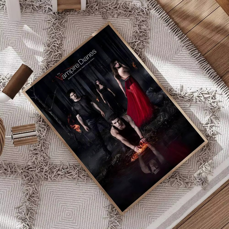 Selbstklebendes Kunstposter The Vampire Diaries von Rastar in Multicolor auf Whitepaper - Bild 4