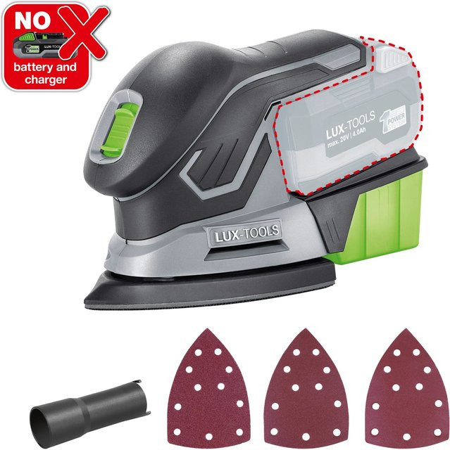 LUX-TOOLS Akku-Multischleifer 1 PowerSystem A-MS-20 in Grau - Bild 1