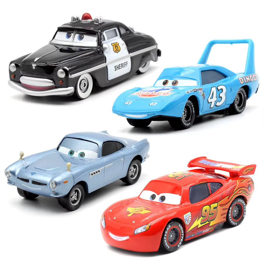 Disney Pixar Cars Lightning McQueen The King Modellkollektion, 1:55, Druckgussfahrzeuge - Bild 3