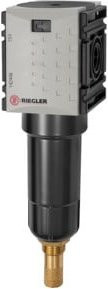 Riegler Mikrofilter FUTURA-mini mit Metallbehälter aus Edelstahl in Grau, BG 0, G 1/4 - Bild 1