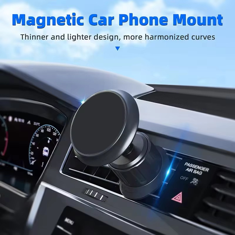 VIKEFON Magnetische Auto Handyhalterung mit 360 Grad Rotation für MagSafe iPhone, Schwarz - Bild 1