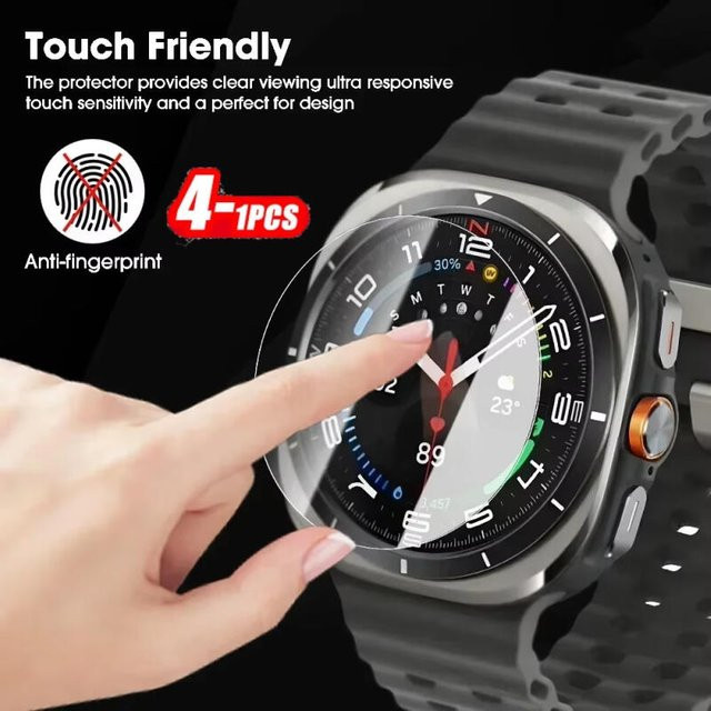 Samsung Glasfolie für Galaxy Watch 7 und Watch 7 Ultra, transparent - Bild 1