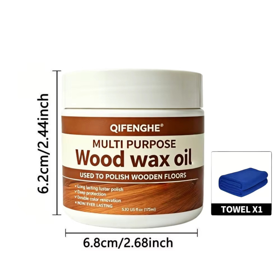 QIFENGHE Mehrzweck-Holzwachsöl zur Holzbodenpolitur für langanhaltenden Glanz und tiefgehenden Schutz, 175 ml - Bild 7