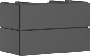 Hansgrohe Waschtischunterschrank Xilesa E 2 SBK o PushO in Schiefergrau, B: 98,0 cm, T: 55,0 cm - Bild 1