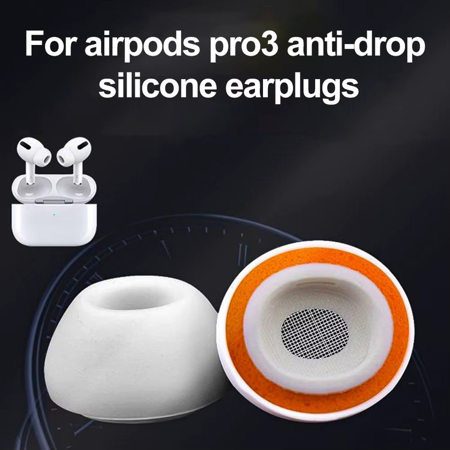 2 Stück Silikonschaum-Ohrpolster in Weiß als Ersatzzubehör für Apple AirPods Pro 3 In-Ear Bluetooth Kopfhörer - Bild 2