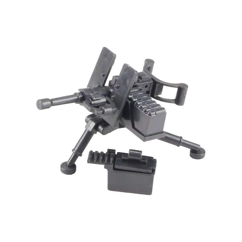 Mitty Militärserie Schlachtfeld-Maschinengewehr-Set in Schwarz als DIY-MOC-Armeemodell aus Kunststoff - Bild 3