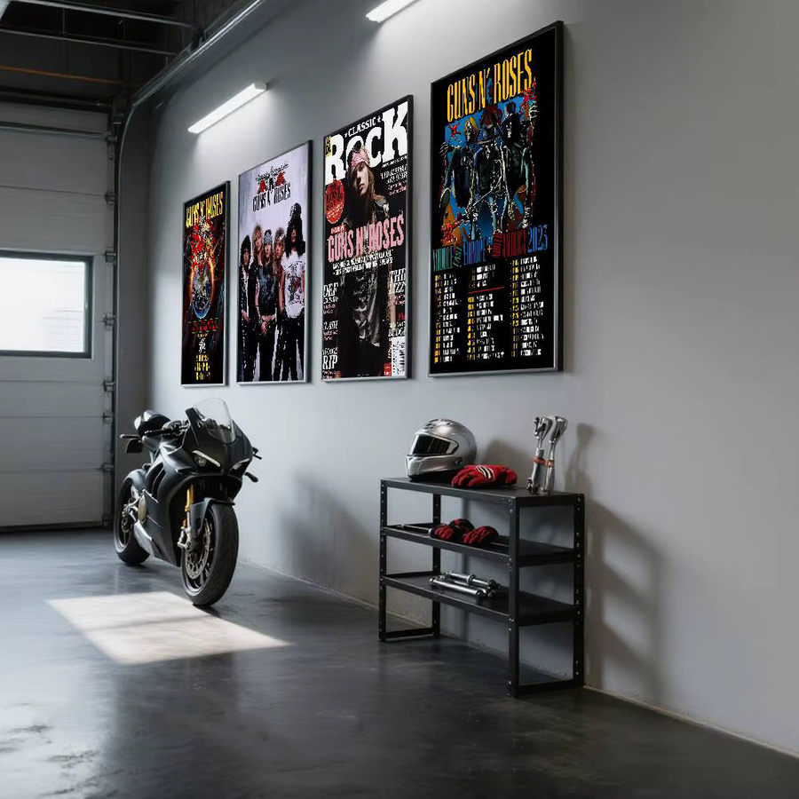 Kayou Guns N Roses Retro-Poster im Anime-Stil als Kunstdruck aus Papier, Mehrfarbig, B/H: 15,0 x 10,0 cm - Bild 3