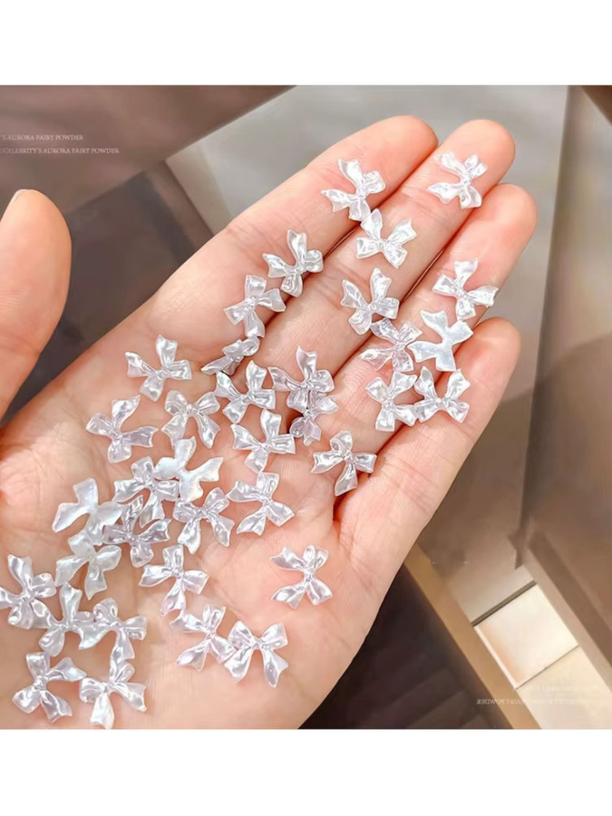MAFANAILS Nagelcharms, Rosa-Weiß, Glänzend, 200 Stück - Bild 3
