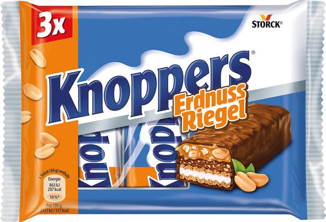 KNOPPERS ErdnussRiegel 3 x 40 g - Bild 1