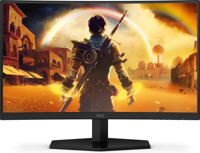 AOC C24G42E Gaming-Monitor, 60 cm (24 Zoll), Full HD, VA-Panel, 180 Hz, Curved, Schwarz-Rot - Bild 1