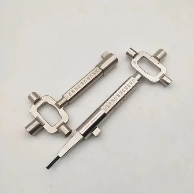 Schlosser Essential Lock Zylinder Gauge Caliper zur präzisen Messung von Nocken und Spindeln für Automobil-Türschlösser in Silber - Bild 1