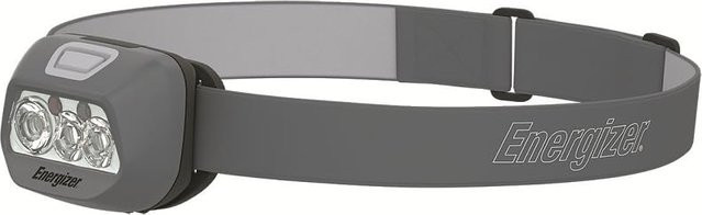 Energizer HDL30 T13A32 LED Stirnlampe in Grau mit AAA Batterien, 400 Lumen, 80m Leuchtweite und 40 Stunden Leuchtdauer, IPX4 wassergeschützt - Bild 1