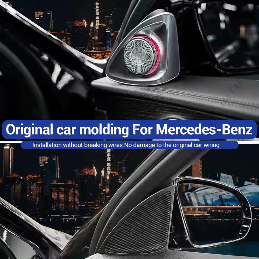 Drehbare 3D/4D LED-Lüftungsschlitze für Mercedes Benz W213 W238 E-Klasse und E-Coupé mit 64 Farben zur Innenraumbeleuchtung in Multicolour - Bild 2
