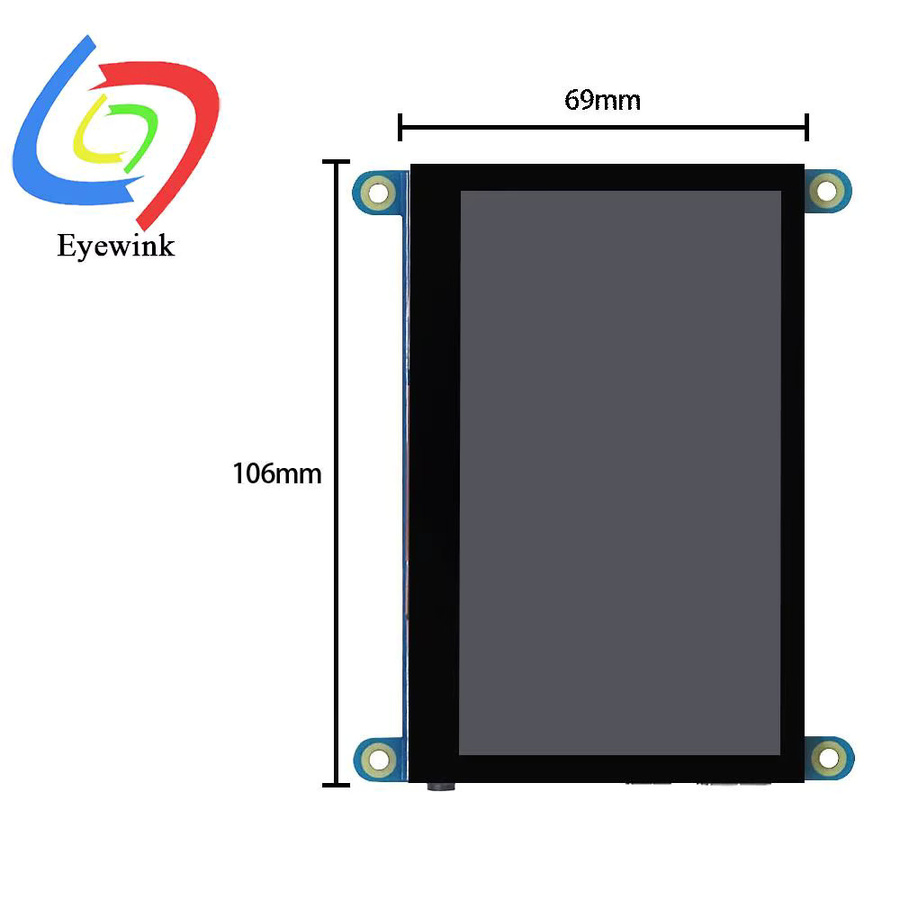 EYEWINK 4,3 Zoll Raspberry Pi HDMI-Monitor mit USB-Kapazitivem Touchscreen in Schwarz - Bild 3