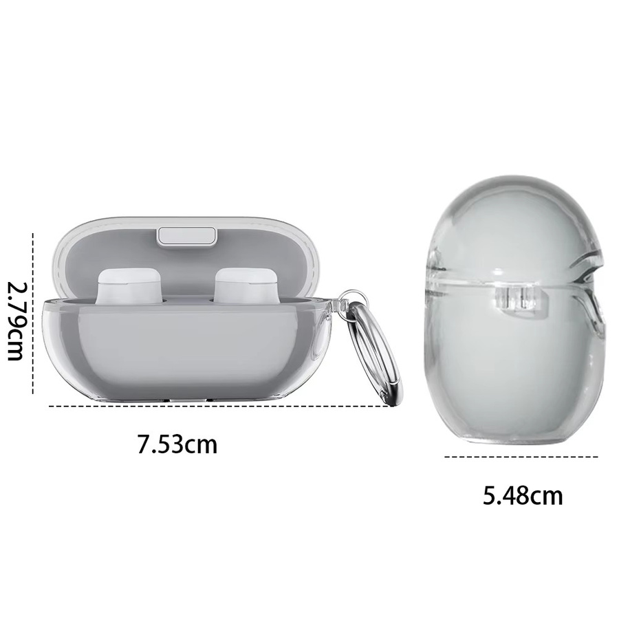 Transparente Schutzhülle für Beats Solo Buds mit Schlüsselring, kratzfeste weiche Ladehülle - Bild 3