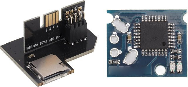 Igeteck SD2SP2 PRO Adapter Speicherkartenleser für GameCube kompatibel mit Swiss Boot Disc Mini DVD XENO GC Chip in Schwarz - Bild 1