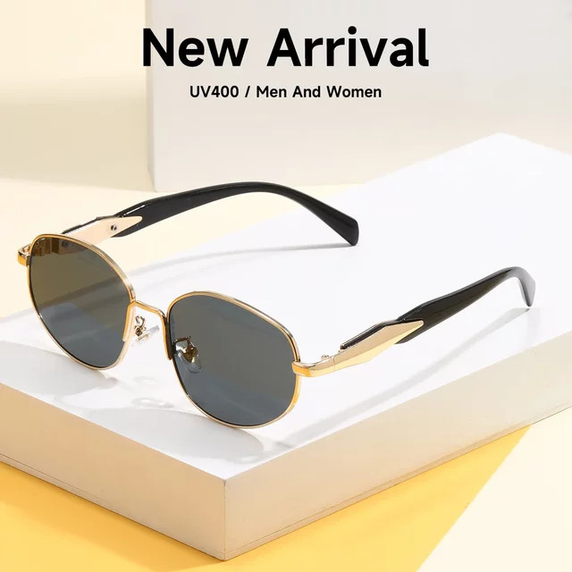 Blanche Michelle Sonnenbrille, Vollrand, Metall, Gold, Unisex - Bild 1