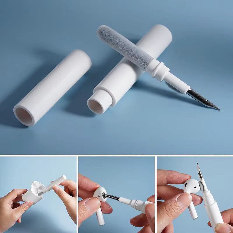 OSMR Reinigungsset für Kopfhörer und Airpods in Weiß mit Reinigungsstift, Bürste und Reinigungswerkzeugen für Xiaomi und Samsung - Bild 3