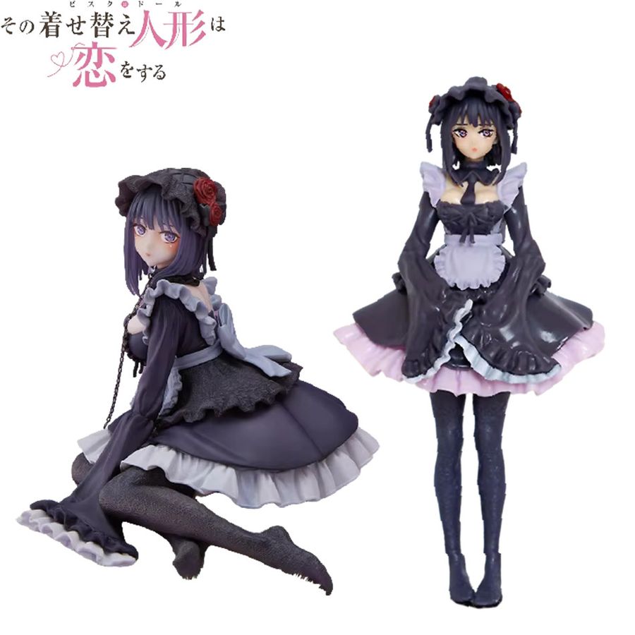 Bandai My Dress-Up Darling Anime Figur Kitagawa Marin im Black Maid Outfit und Shizuku Kuroe Modell-Set - Bild 2