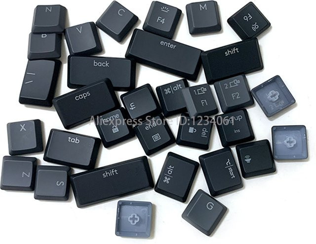 Logitech MX Mechanical Mini Ersatz-Tastenkappen USA-Layout in Graphite Ash Grey - Bild 1