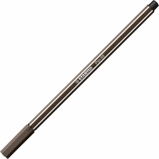 STABILO Pen 68 Tintenmarker Umbra Braun mit feiner Spitze - Bild 1