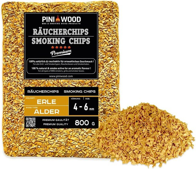 PINI Räucherchips Erle ohne Rinde 800 g - Bild 1