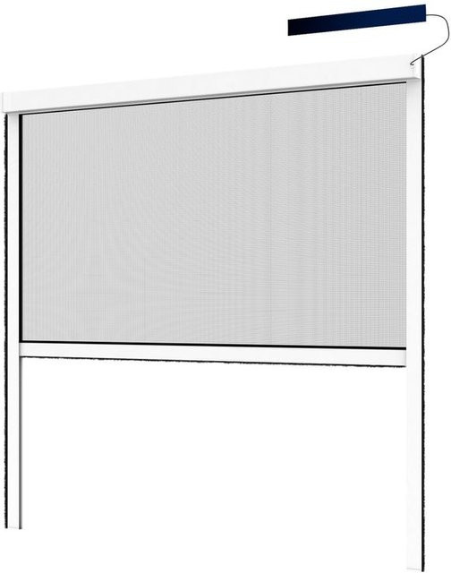 Hecht Elektrisches Insektenschutzrollo, B: 130 cm, H: 160 cm, Farbe: Weiß - Bild 1