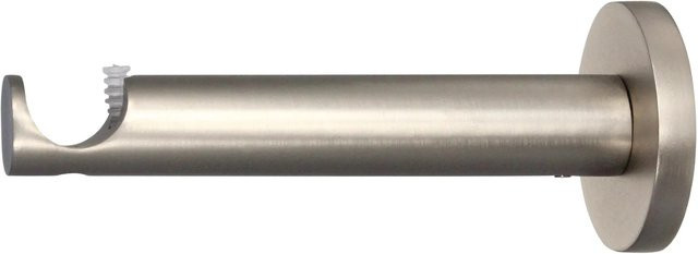 Mydeco Gardinenstangen-Halterung aus Metall in Silber, Durchmesser: 2 cm, Wandabstand: 12 cm - Bild 1