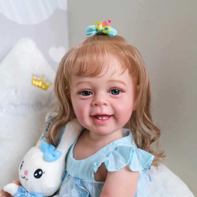 NPK Yannik Prinzessin, Ganzkörper-Silikon, Malpuppe, 55cm - Bild 1