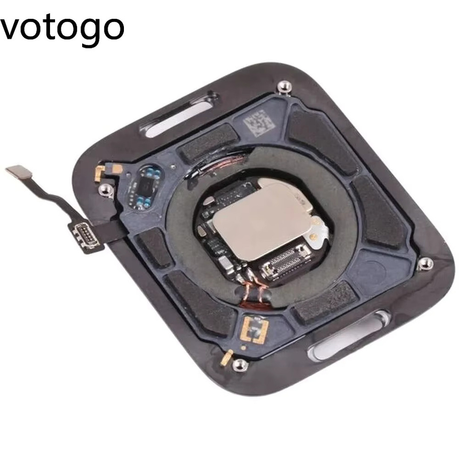 Apple Watch Ersatzteil Set: Akku-Rückabdeckung mit Glas und Sensor für Series 4 bis 11 sowie SE2 und SE3 in Schwarz - Bild 1