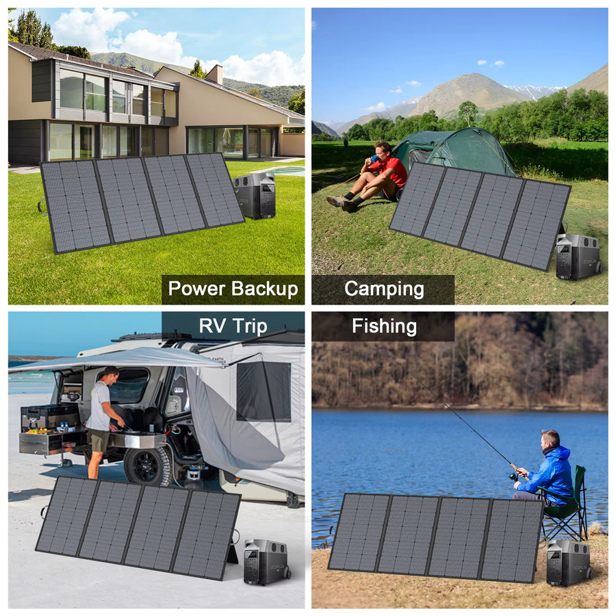 MHPOWOS Faltbares Solarpanel mit 23,5% Wirkungsgrad für Wohnmobile, Boote und Reisen, Schwarz - Bild 7