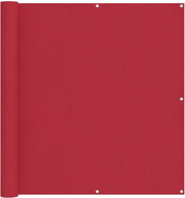 vidaXL Balkonsichtschutz aus Oxford-Stoff in Rot, B/H: 110 x 200 cm - Bild 1