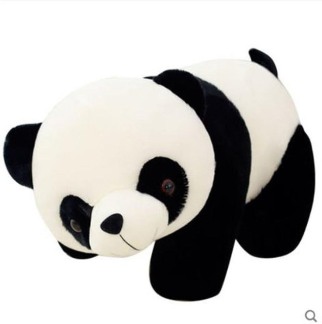 Riesenpanda Plüschtier Puppe, schwarz und weiß, 28cm - Bild 1