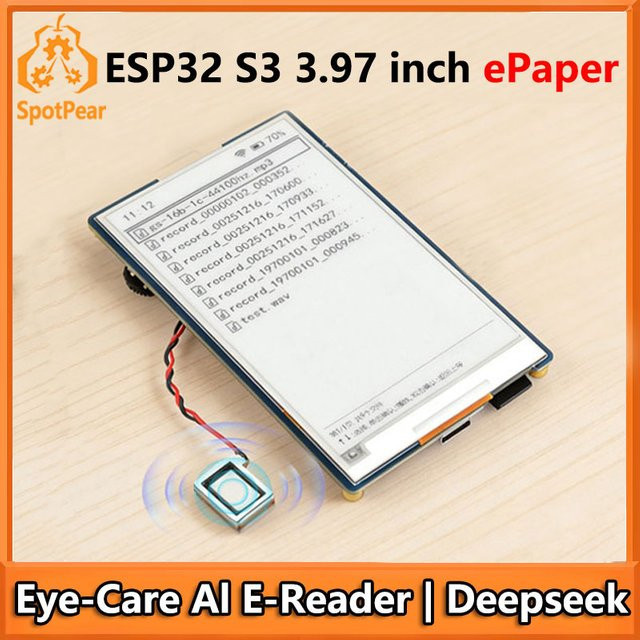 Spotpear ESP32-S3 AI E-Paper Ink Screen Entwicklungsboard mit 3,97 Zoll Display und Onboard-Mikrofon für AIoT Anwendungen - Bild 1