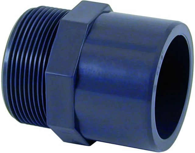 Cepex PVC Übergangsmuffe Blau 32 x 25 mm AG 3/4 Zoll PN10 - Bild 1