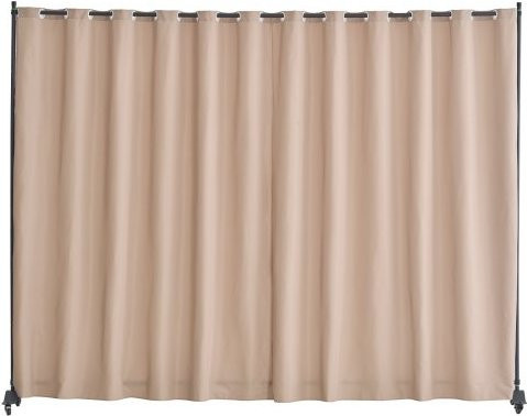VEVOR Raumteiler Paravent mit Rollen als Sichtschutz, Braun, B: 308,5 cm, T: 45 cm, H: 245,5 cm - Bild 1