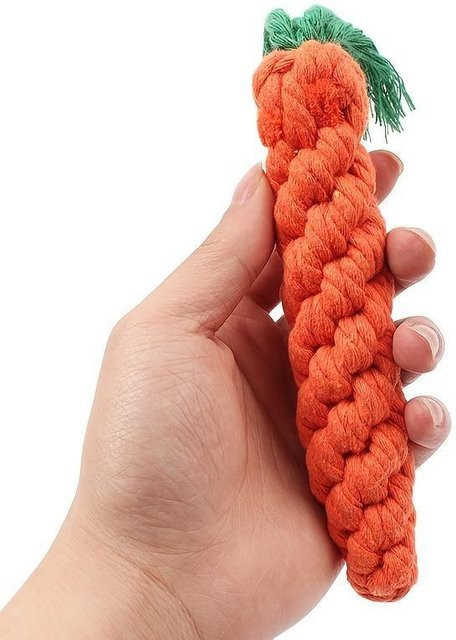 NATAWA Haustier-Knotenspielzeug, Karottenform, 1 Stück - Bild 1