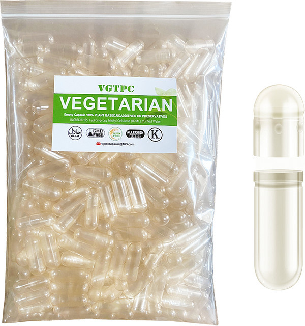 1000 Stück HPMC-Hohlkapseln, vegan, Größe 000 00 0 - Bild 1