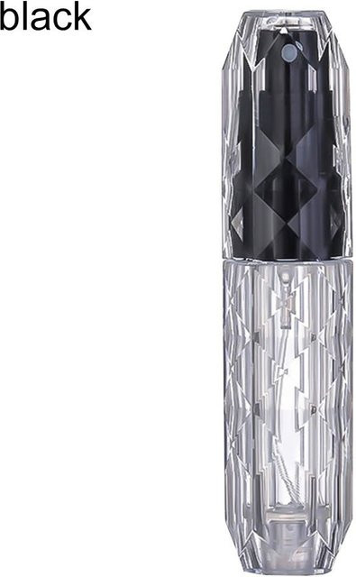 Leere Parfümflasche mit Kristallboden, 5 ml, Schwarz - Bild 1