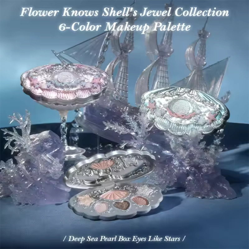 Flower Knows Shell's Jewel Collection Lidschatten-Palette, 6 Farben - Bild 4