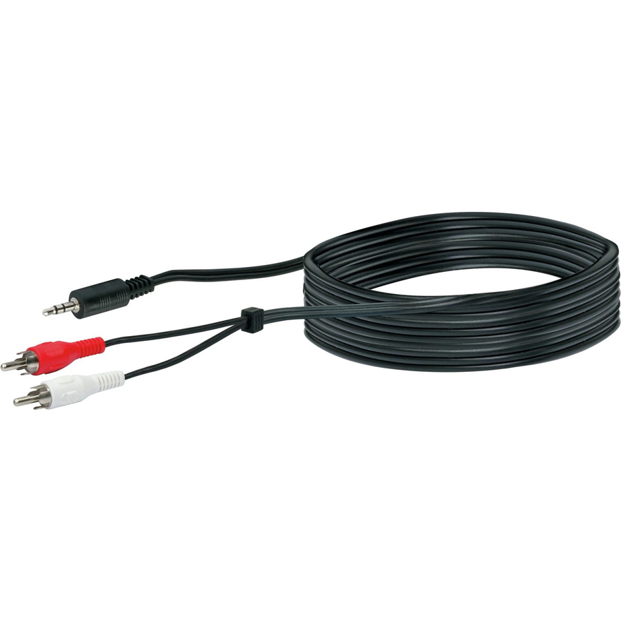 Schwaiger Audio Adapterkabel Schwarz mit 3,5 mm Jack, Länge: 5 m - Bild 2