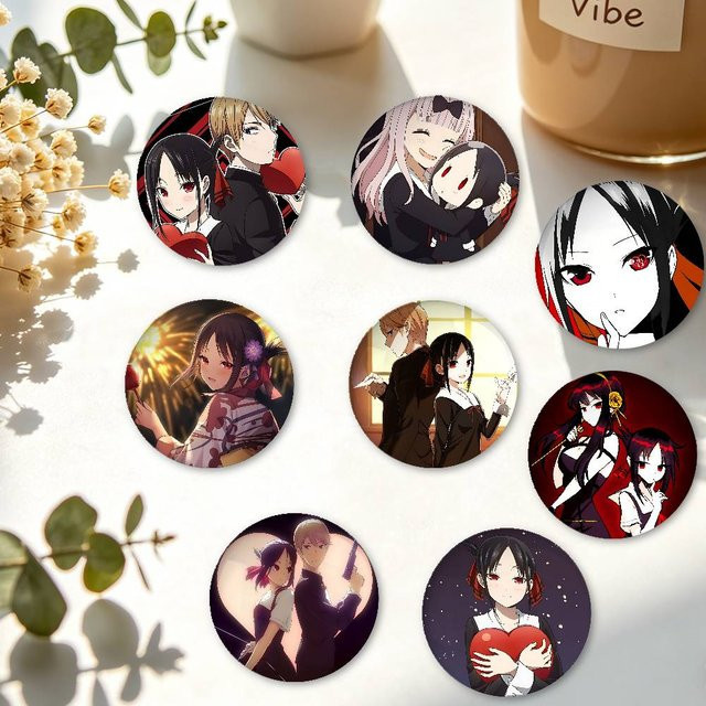 Brosche Kaguya-sama Love Is War, Weißblech, Anstecknadel - Bild 1