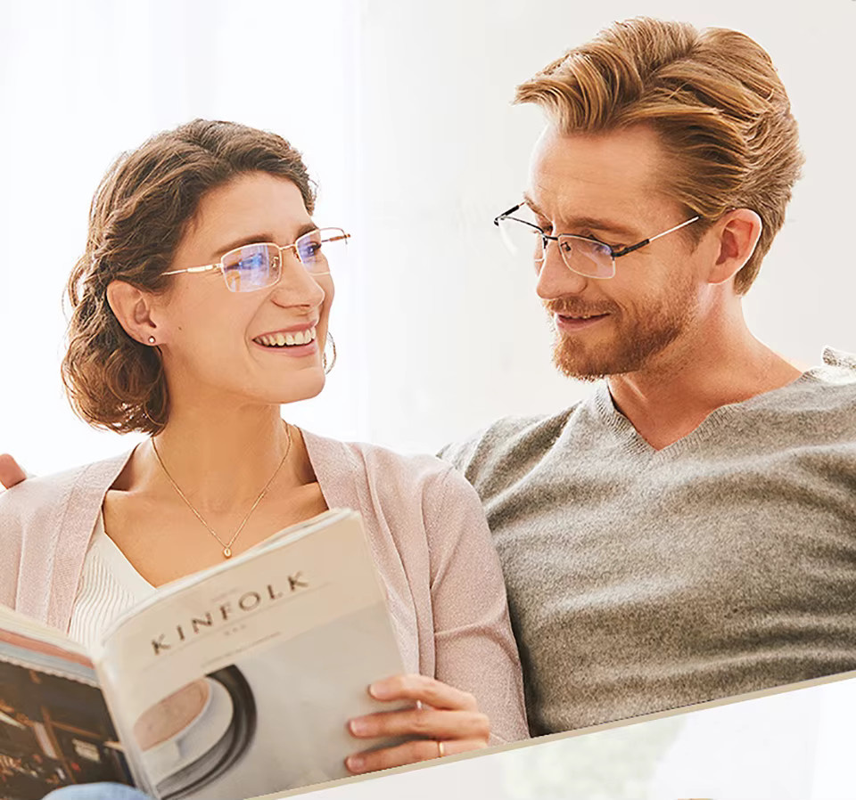 EVUNHUO Lesebrille Progressive Multifokale, rectangular, black, Unisex - Bild 3