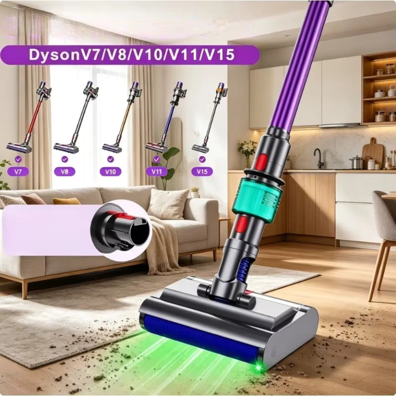 Dyson Nass-Trocken-Wischbürste 2-in-1 Multiflächen-Schrubber für Hartböden und Teppiche in Multicolour - Bild 3