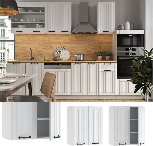 Vicco Hängeschrank Fame-Line Küchenschrank im Landhausstil Weiß - Bild 1